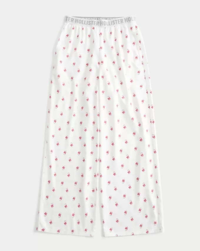 24/7 Wide-Leg Flannel Pajama Pants,24/7 Wide-Leg Flannel Pajama Pants