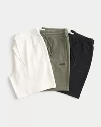 Above-the-Knee Fleece Logo Shorts 3-Pack,Above-the-Knee Fleece Logo Shorts 3-Pack
