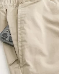 Above-the-Knee Twill Pull-On Shorts,Above-the-Knee Twill Pull-On Shorts