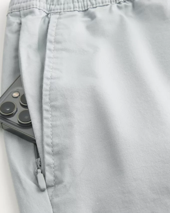 Above-the-Knee Twill Pull-On Shorts,Above-the-Knee Twill Pull-On Shorts