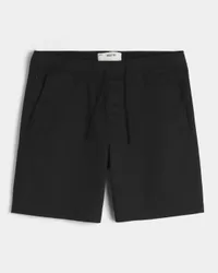 Above-the-Knee Twill Pull-On Shorts,Above-the-Knee Twill Pull-On Shorts