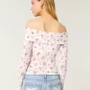 All-Over Lace Off-the-Shoulder Top,All-Over Lace Off-the-Shoulder Top