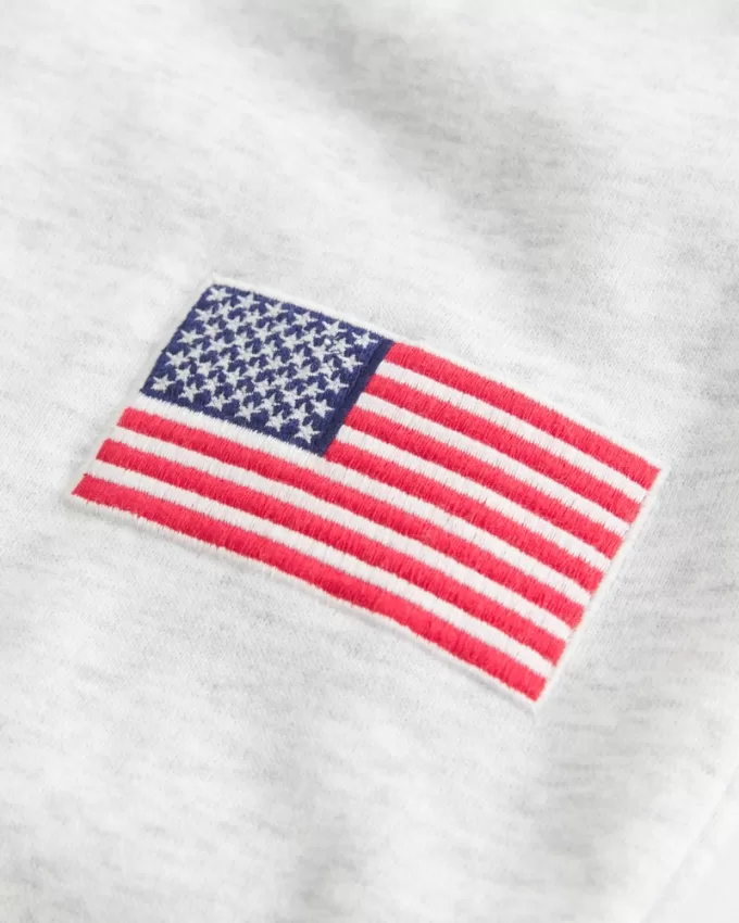 American Flag Graphic Straight Sweatpants,American Flag Graphic Straight Sweatpants