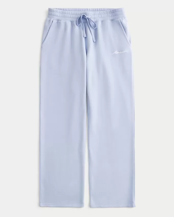 Amour Graphic Straight Sweatpants,Amour Graphic Straight Sweatpants