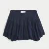 Asymmetrical Hem Tiered Mini Skort,Asymmetrical Hem Tiered Mini Skort