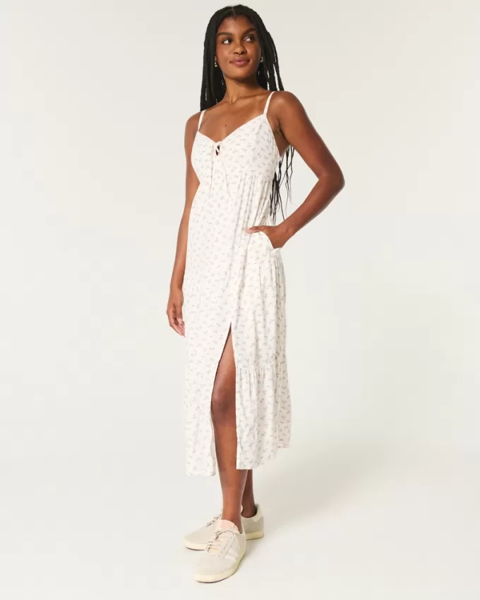 Babydoll Midi Dress,Babydoll Midi Dress