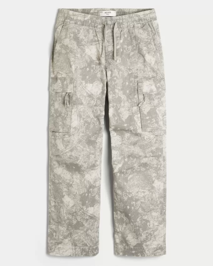 Baggy Camo Cargo Pull-On Pants,Baggy Camo Cargo Pull-On Pants