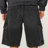 Baggy Cargo Jean Shorts,Baggy Cargo Jean Shorts