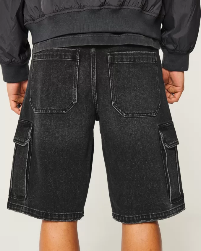 Baggy Cargo Jean Shorts,Baggy Cargo Jean Shorts