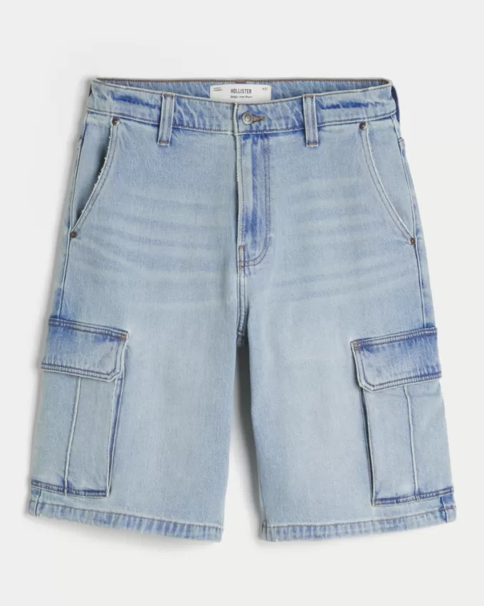 Baggy Cargo Jean Shorts,Baggy Cargo Jean Shorts