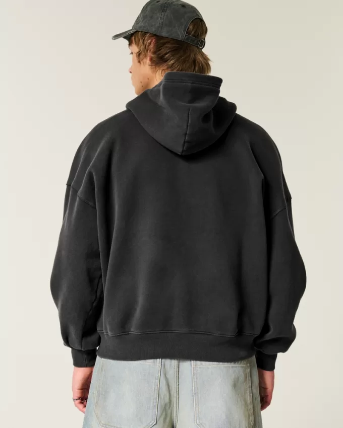 Baggy Cinch Panthers Graphic Zip-Up Hoodie,Baggy Cinch Panthers Graphic Zip-Up Hoodie