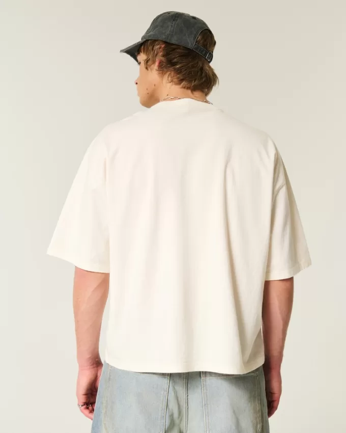 Baggy Crop Crew T-Shirt,Baggy Crop Crew T-Shirt