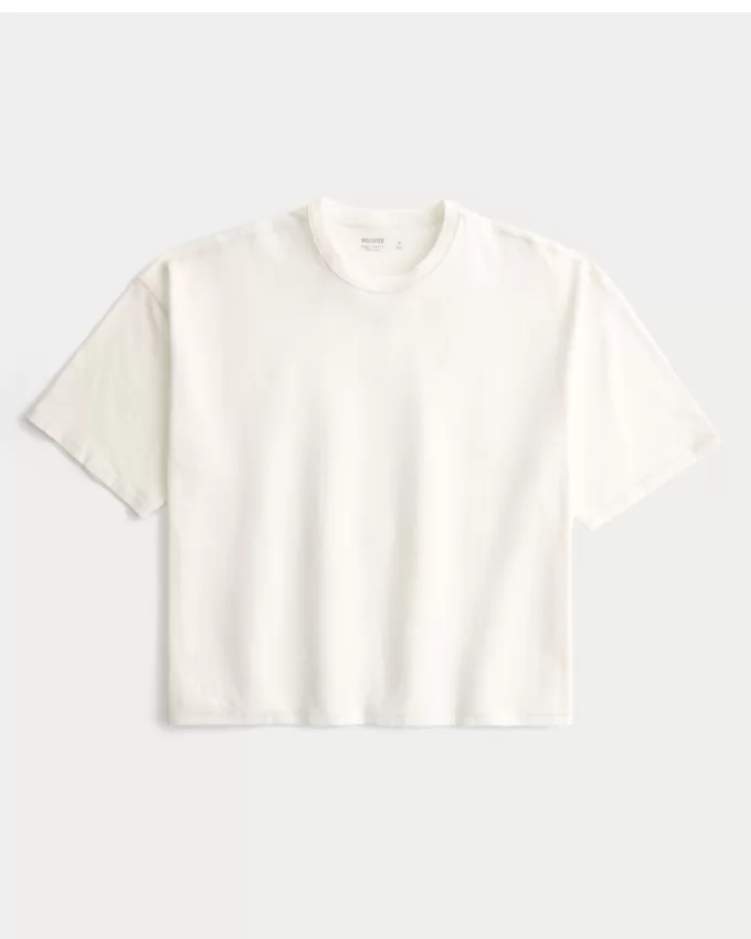 Baggy Crop Crew T-Shirt,Baggy Crop Crew T-Shirt