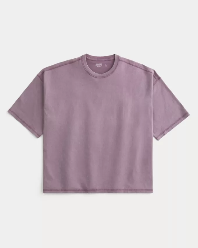 Baggy Crop Crew T-Shirt,Baggy Crop Crew T-Shirt