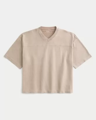 Baggy Heavyweight Crop Football T-Shirt,Baggy Heavyweight Crop Football T-Shirt