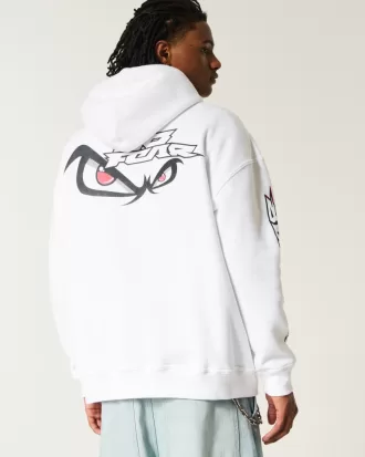 Baggy No Fear Graphic Hoodie,Baggy No Fear Graphic Hoodie