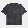 Baggy Paint Splatter Crew T-Shirt,Baggy Paint Splatter Crew T-Shirt