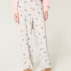 Bear Graphic Pajama Pants,Bear Graphic Pajama Pants