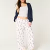 Bear Graphic Pajama Pants,Bear Graphic Pajama Pants