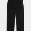 Black Baggy Carpenter Jeans,Black Baggy Carpenter Jeans