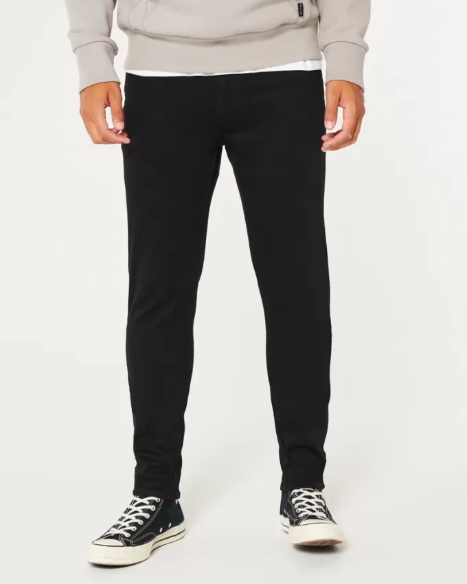 Black No Fade Athletic Skinny Jeans,Black No Fade Athletic Skinny Jeans