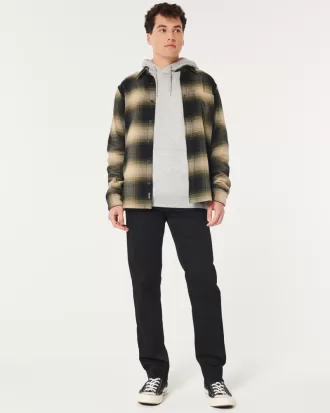 Black No Fade Slim Straight Jeans,Black No Fade Slim Straight Jeans