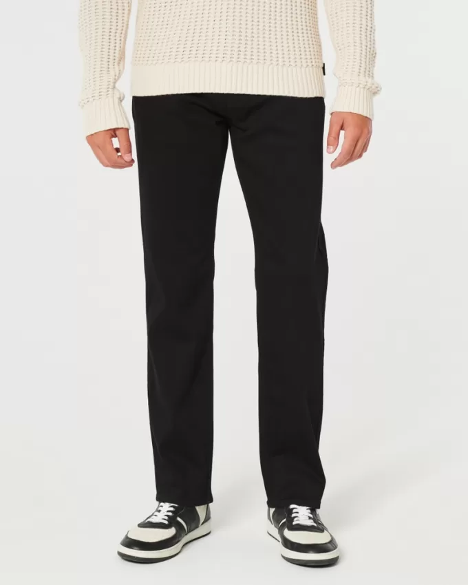 Black No Fade Straight Jeans,Black No Fade Straight Jeans