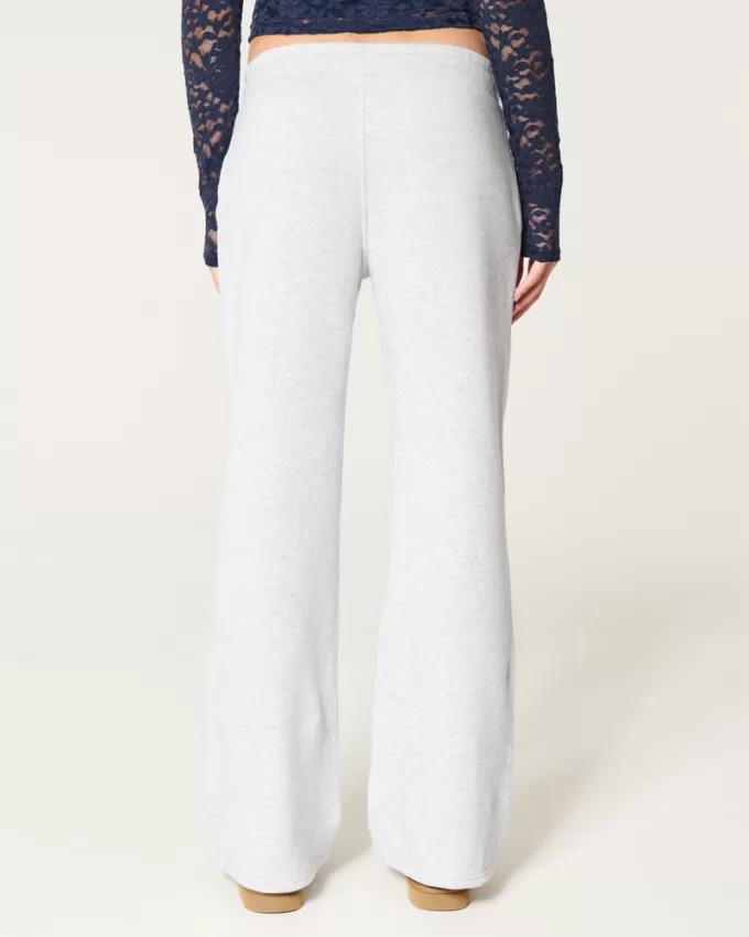 Bow Graphic Straight Sweatpants,Bow Graphic Straight Sweatpants