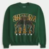 Boxy Baylor University Bears Graphic Crew Sweatshirt,Boxy Baylor University Bears Graphic Crew Sweatshirt