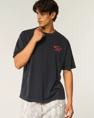 Boxy Chevrolet Racing Graphic Tee,Boxy Chevrolet Racing Graphic Tee