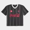 Boxy Coca-Cola Graphic Soccer Jersey,Boxy Coca-Cola Graphic Soccer Jersey