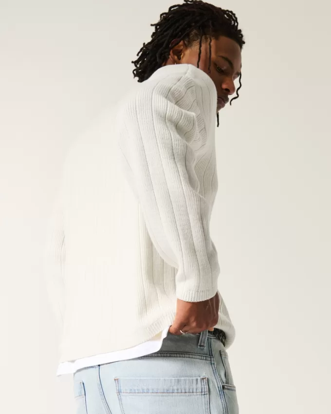 Boxy Crew Sweater,Boxy Crew Sweater