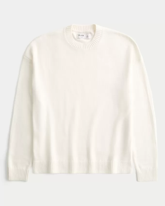Boxy Crew Sweater,Boxy Crew Sweater
