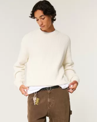 Boxy Crew Sweater,Boxy Crew Sweater