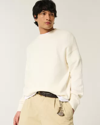 Boxy Crew Sweater,Boxy Crew Sweater