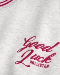 Boxy Crop Lunar New Year Graphic Crew Sweatshirt,Boxy Crop Lunar New Year Graphic Crew Sweatshirt