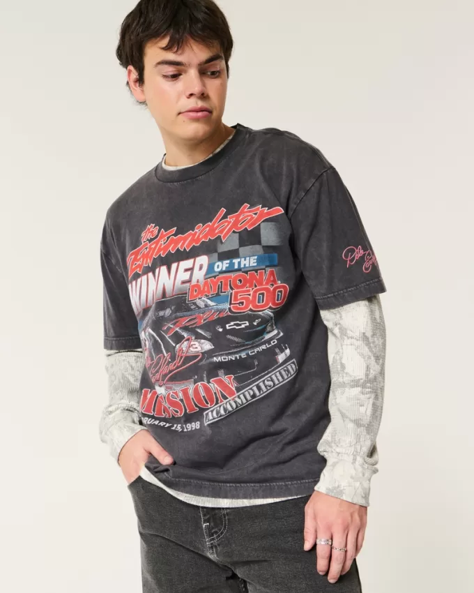 Boxy Dale Earnhardt NASCAR Graphic Tee,Boxy Dale Earnhardt NASCAR Graphic Tee