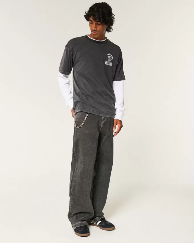 Boxy Dodge Charger Hellcat Graphic Tee,Boxy Dodge Charger Hellcat Graphic Tee