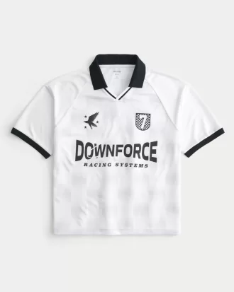 Boxy Downforce Graphic Soccer Jersey,Boxy Downforce Graphic Soccer Jersey