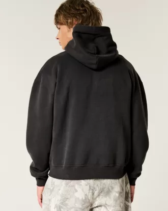 Boxy Georgia Bulldogs Graphic Hoodie,Boxy Georgia Bulldogs Graphic Hoodie