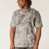 Boxy Heavyweight Camo Crew T-Shirt,Boxy Heavyweight Camo Crew T-Shirt
