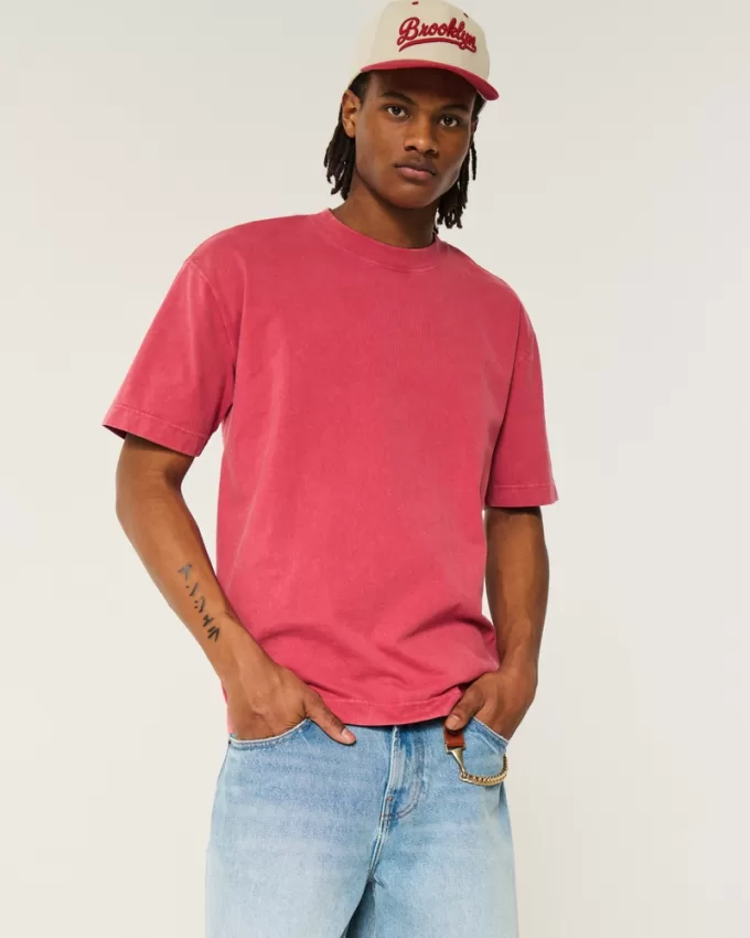 Boxy Heavyweight Crew T-Shirt,Boxy Heavyweight Crew T-Shirt