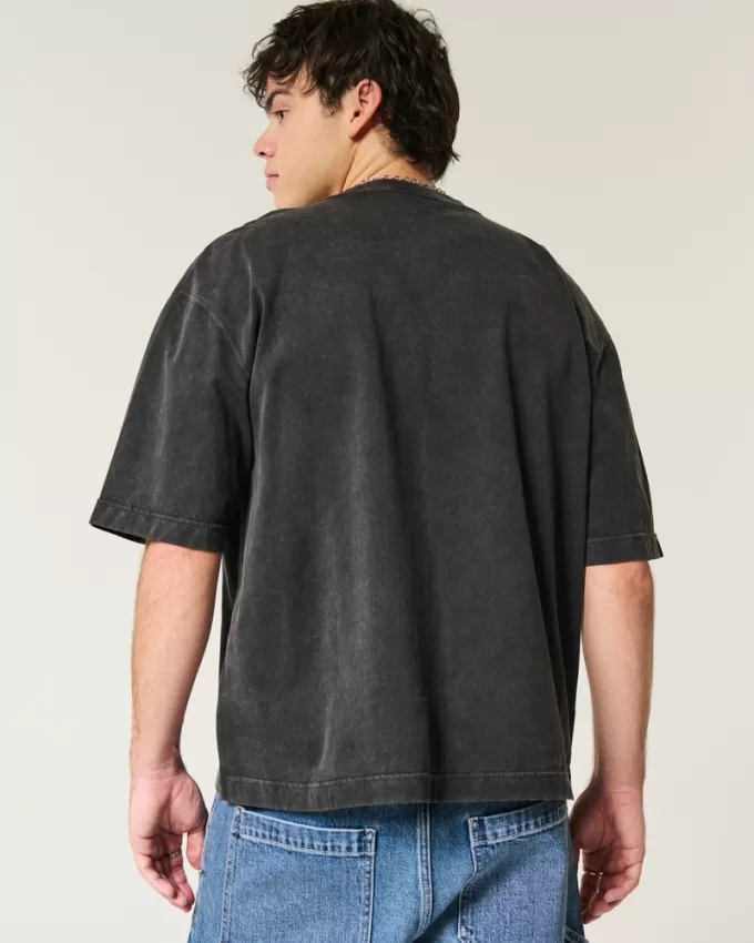 Boxy Heavyweight Crop Crew T-Shirt,Boxy Heavyweight Crop Crew T-Shirt