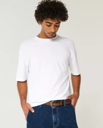 Boxy Heavyweight Crop Crew T-Shirt,Boxy Heavyweight Crop Crew T-Shirt