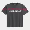 Boxy Heavyweight Dodge Hellcat SRT Graphic Tee,Boxy Heavyweight Dodge Hellcat SRT Graphic Tee
