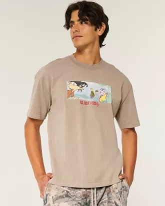 Boxy Heavyweight Ed, Edd n Eddy Graphic Tee,Boxy Heavyweight Ed, Edd n Eddy Graphic Tee