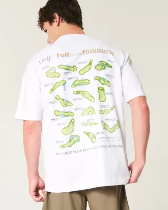 Boxy Heavyweight Fairway island Golf Club Graphic Tee,Boxy Heavyweight Fairway island Golf Club Graphic Tee