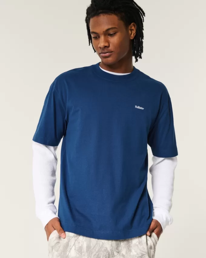 Boxy Heavyweight Logo Crew T-Shirt,Boxy Heavyweight Logo Crew T-Shirt