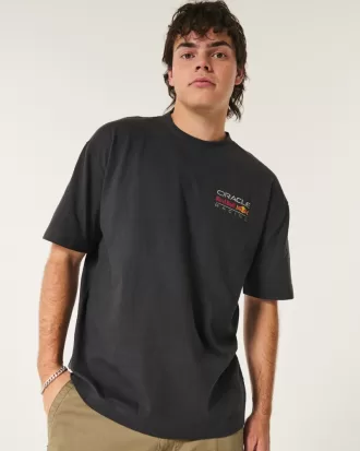 Boxy Heavyweight Oracle Red Bull Racing Graphic Tee,Boxy Heavyweight Oracle Red Bull Racing Graphic Tee