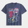 Boxy Heavyweight Oracle Red Bull Racing Graphic Tee,Boxy Heavyweight Oracle Red Bull Racing Graphic Tee